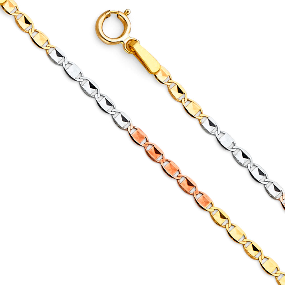 14K Yellow Gold Assorted Valentinos & Mariners 1.8mm Chain - CH-0488