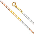 14K Yellow Gold Assorted Pendant Chains 1.8mm Chain - CH-0489