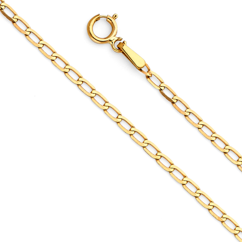 14K Yellow Gold Assorted Pendant Chains 2mm Chain - CH-0490