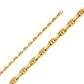 14K Yellow Gold Solid Assorted Solid Fancy Chains 5.3mm Chain - CH-0491