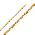 14K Yellow Gold Solid Assorted Solid Fancy Chains 4.2mm Chain - CH-0494