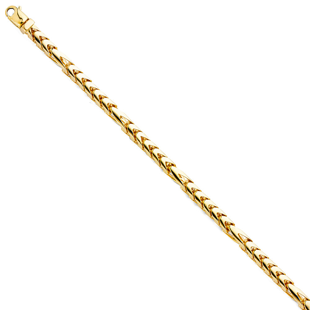 14K Yellow Gold Solid Assorted Solid Fancy Chains 6.1mm Chain - CH-0499