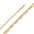 14K Yellow Gold Solid Assorted Solid Fancy Chains 4.7mm Chain - CH-0502