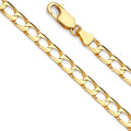 14K Yellow Gold Square Curb 4.1mm Chain - CH-0511