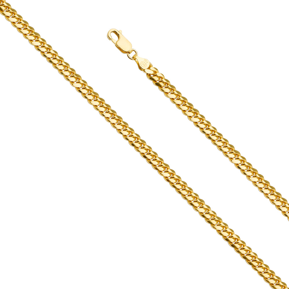 14K Yellow Gold Solid Solid Miami Cuban 5mm Chain - CH-0518