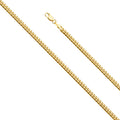 14K Yellow Gold Solid Solid Miami Cuban 4mm Chain - CH-0519