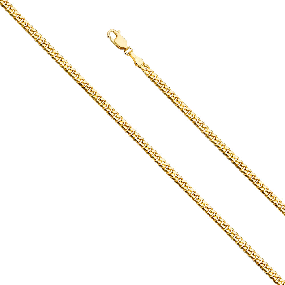 14K Yellow Gold Solid Solid Miami Cuban 3.3mm Chain - CH-0520