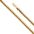 14K Yellow Gold Hollow Assorted Hollow Fancy Chains 4.1mm Chain - CH-0527