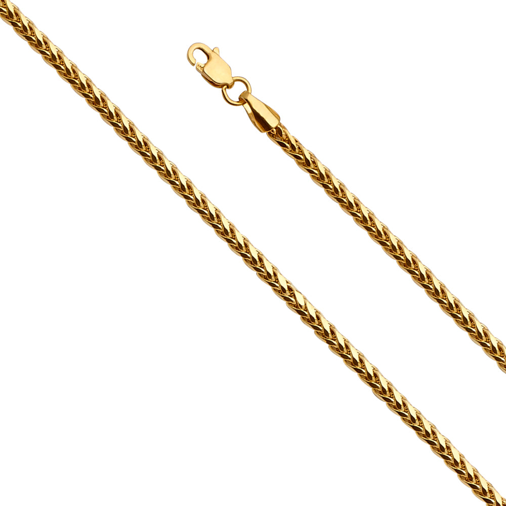 14K Yellow Gold Hollow Assorted Hollow Fancy Chains 2.7mm Chain - CH-0528