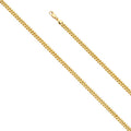 14K Yellow Gold Hollow Hollow Miami Cuban 4.5mm Chain - CH-0542