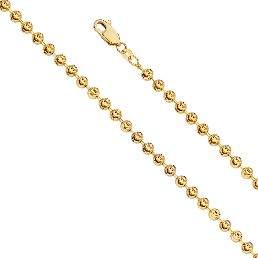 14K Yellow Gold Ball Chains 4mm Chain - CH-0549