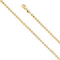 14K Yellow Gold Ball Chains 3mm Chain - CH-0550