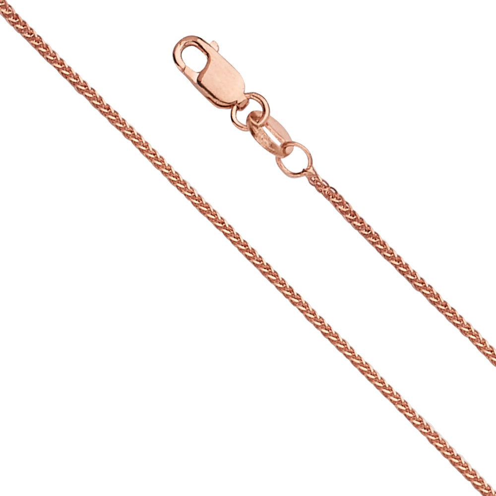 14K Yellow Gold Assorted Pink Gold Pendant Chains 0.8mm Chain - CH-0553