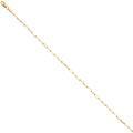 14K Yellow Gold Solid Solid Paper Clip 2.1mm Chain - CH-0571