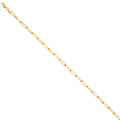 14K Yellow Gold Solid Solid Paper Clip 3mm Chain - CH-0579