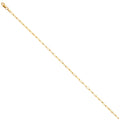 14K Yellow Gold Solid Solid Paper Clip 2.2mm Chain - CH-0580