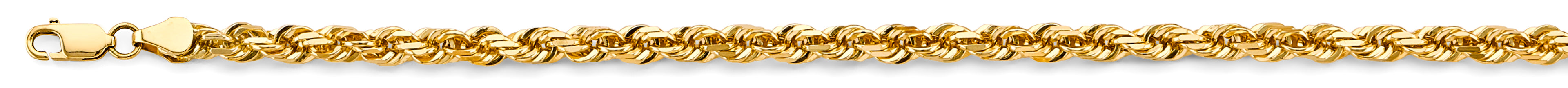 14K Yellow Gold Solid Solid Regular Rope D.C. 4.7mm Chain - CH-0585