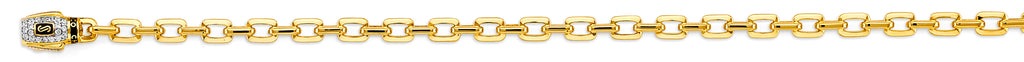 14K Yellow Gold Hollow Assorted Hollow Fancy 5mm Chain - CH-0597