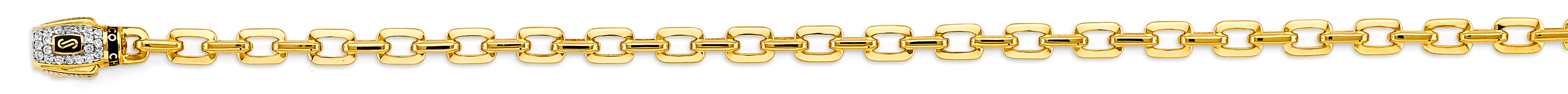 14K Yellow Gold Hollow Assorted Hollow Fancy 5mm Chain - CH-0597