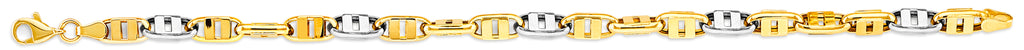 14K Yellow Gold Hollow Assorted Hollow Fancy 5mm Chain - CH-0601