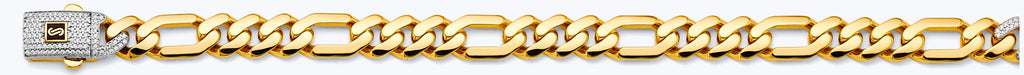 14K Yellow Gold Hollow Monaco 9.5mm Chain - CH-0610