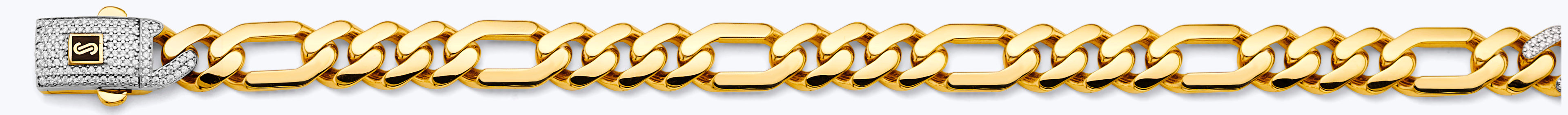 14K Yellow Gold Hollow Monaco 9.5mm Chain - CH-0610