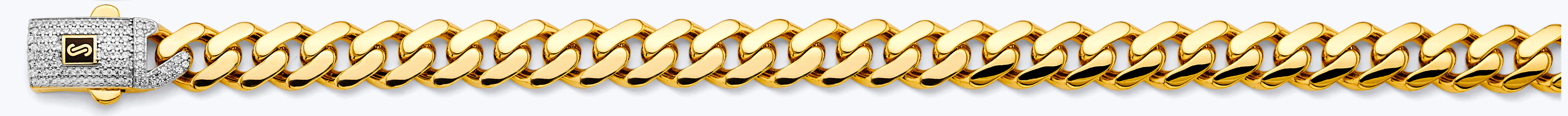 14K Yellow Gold Hollow Monaco 9.5mm Chain - CH-0614