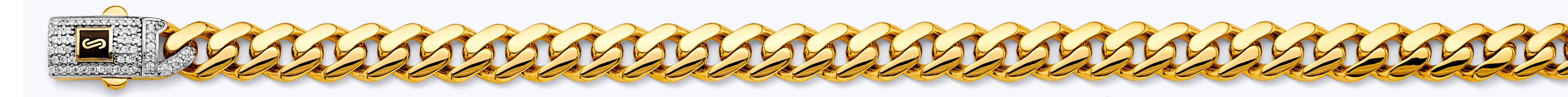 14K Yellow Gold Hollow Monaco 8mm Chain - CH-0615