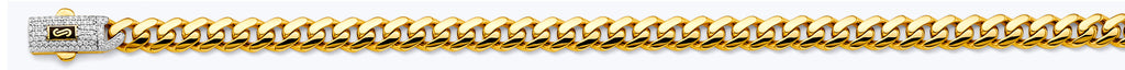 14K Yellow Gold Hollow Monaco 6.5mm Chain - CH-0616
