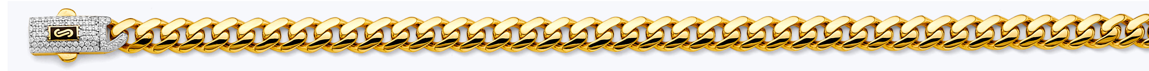 14K Yellow Gold Hollow Monaco 6.5mm Chain - CH-0616