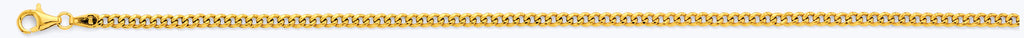 14K Yellow Gold Hollow Hollow Miami Cuban 3mm Chain - CH-0617