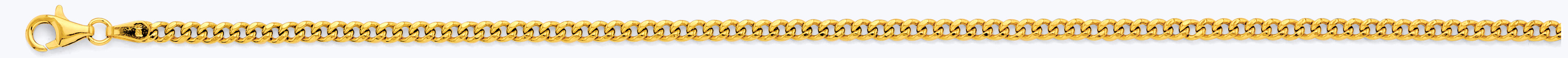 14K Yellow Gold Hollow Hollow Miami Cuban 3mm Chain - CH-0617
