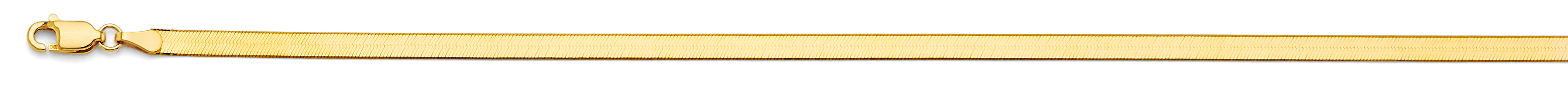 14K Yellow Gold Flex Herringbone 3.5mm Chain - CH-0627
