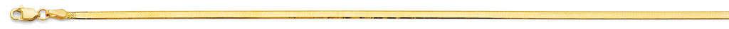 14K Yellow Gold Flex Herringbone 2.3mm Chain - CH-0628