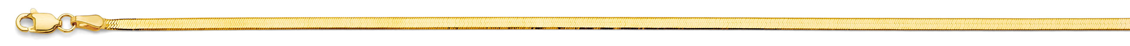 14K Yellow Gold Flex Herringbone 2.3mm Chain - CH-0628