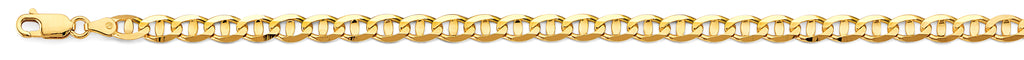 14K Yellow Gold Mariner Concave Light D.C. 5.3mm Chain - CH-0633