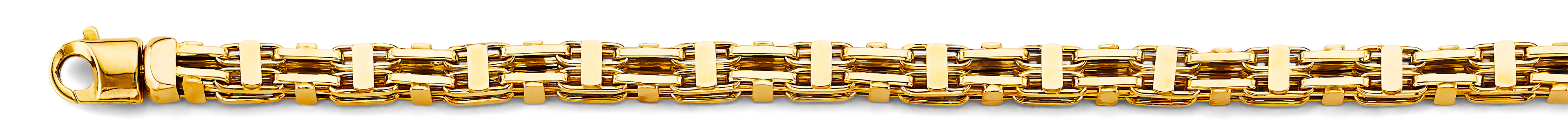 14K Yellow Gold Hollow Assorted Hollow Fancy Chains 6mm Chain - CH-0643