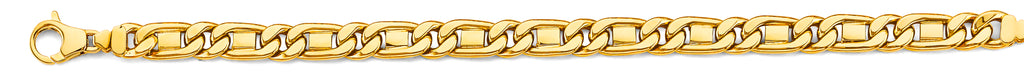 14K Yellow Gold Hollow Assorted Hollow Fancy Chains 7.4mm Chain - CH-0647