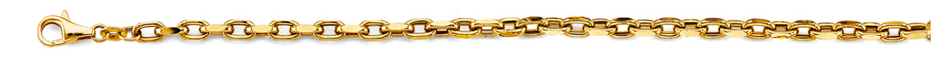 14K Yellow Gold Hollow Assorted Hollow Fancy Chains 4.1mm Chain - CH-0653