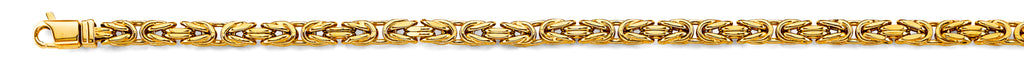 14K Yellow Gold Hollow Assorted Hollow Fancy Chains 4.4mm Chain - CH-0654
