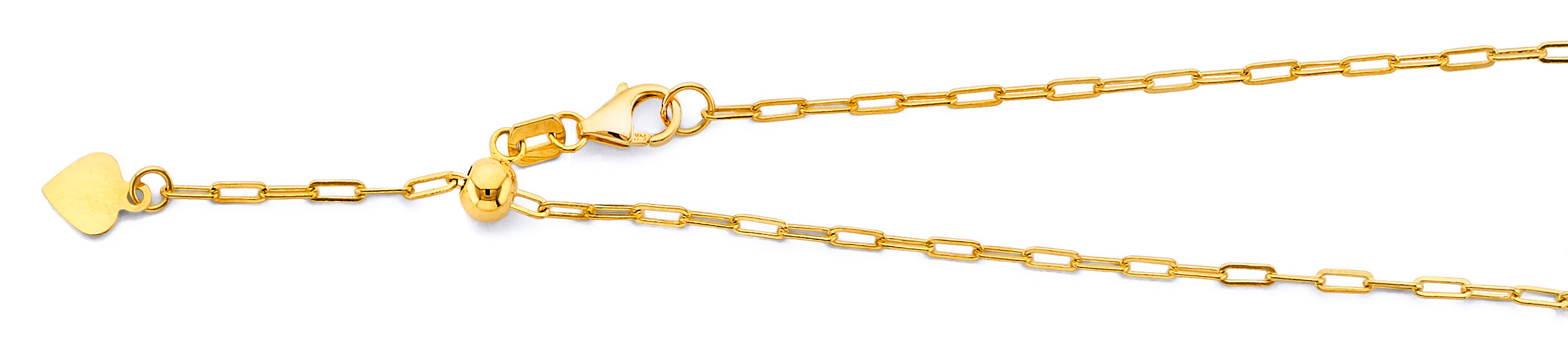14K Yellow Gold Adjustable Chain & Necklaces Chain - CH664