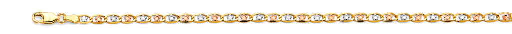 14K Yellow Gold Assorted Valentinos & Mariners 3.2mm Chain - CH-0674