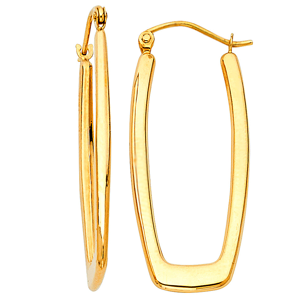 14K Yellow Gold Ball, 3 Color & Fancy Earring - ER11