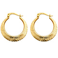 14K Yellow Gold Ball, 3 Color & Fancy Earring - ER24