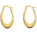 14K Yellow Gold Hanging Earring - ER26
