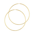14K Yellow Gold Basic & Fancy Hoop Earring 2mm - ER118