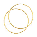 14K Yellow Gold Basic & Fancy Hoop Earring 2mm - ER126