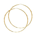 14K Yellow Gold Basic & Fancy Hoop Earring - ER181