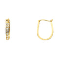 14K Yellow Gold Hoop Earring - ER215