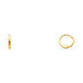 14K Yellow Gold Huggies Earring - ER217